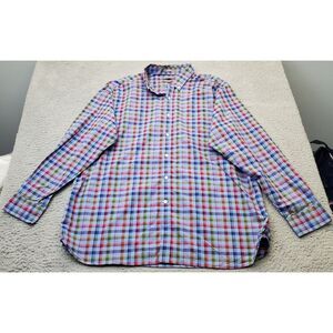 Daniel Cremccar Shirt Mens 2XL Multi Check Cotton Long Sleeve Collar Button Down